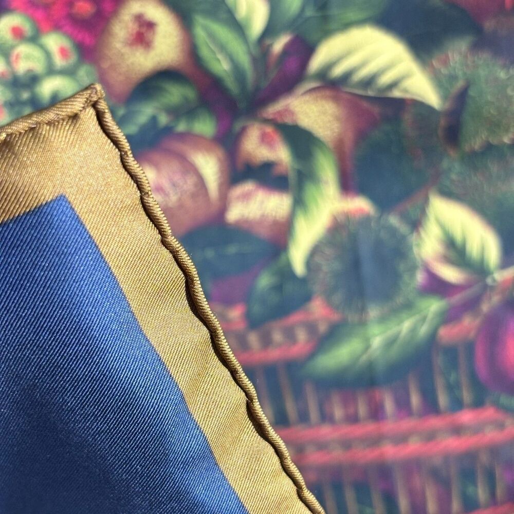 Stunning 35"x35" Silk Scarf | Aries | Hand Sewn Edges - Picture 5 of 9